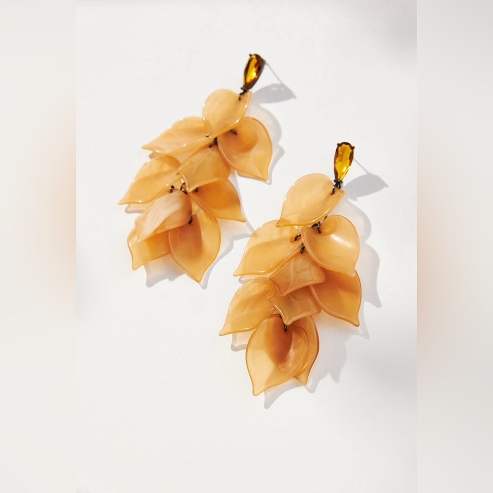 Anthropologie flutter petal dangle earring